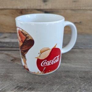 Vintage 90s 10 oz Coca-Cola "Why Grow Thirsty" mug